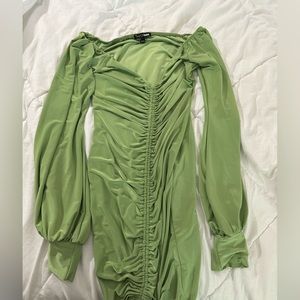 Sage green dress from FASHIONNOVA. Good condition,skin tight and mini dress